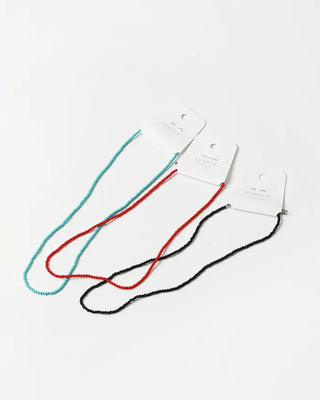 Colored bead necklace