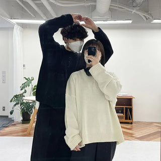 Button-up round knit