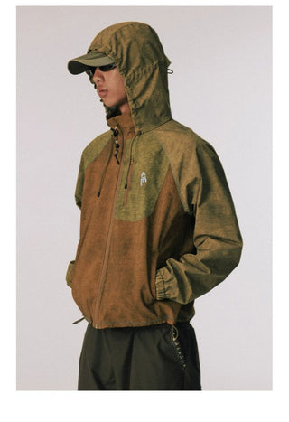 [CONP] Tie-Dye Outdoor Hooded Nylon Jacket