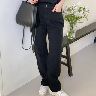Straight basic chino pants