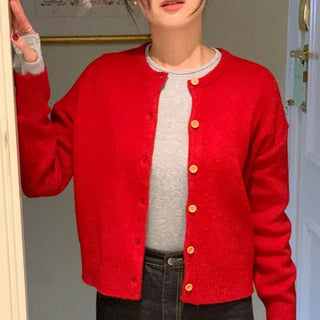 Cupid Round Knit Cardigan