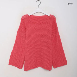 Oversized Boat Neck Knit