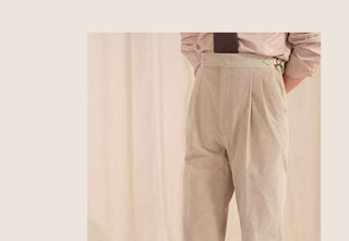 [CULTUM] Neapolitan Cotton Corduroy Double Pleat Trousers