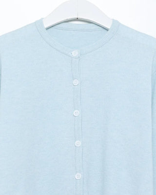 Round neck knit cardigan