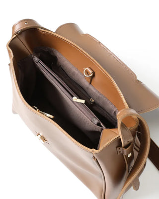 Flap belt shoulder bag