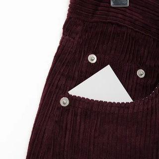 Corduroy wide-leg pants