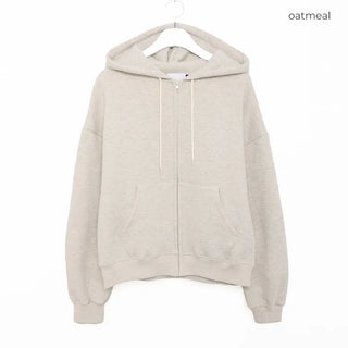 (Unisex) Washable Hooded Zip-Up