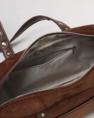 Suede Square Shoulder Bag