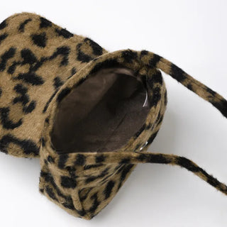 Leopard print mini crossbody bag