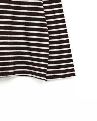 Classic striped T-shirt with label