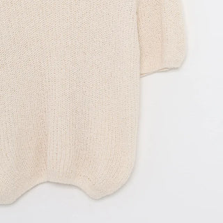 Round neck short-sleeved knit