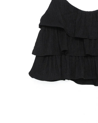 Wrinkle Tiered Camisole & Pants Set