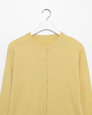Short crew neck cardigan