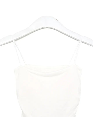 Side-shirred cap camisole