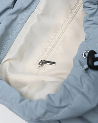 Shirring flap backpack