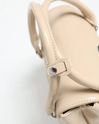 Square Silver Buckle Point Bag