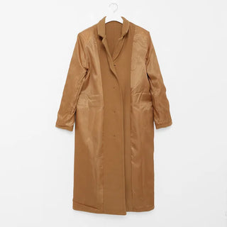 Tailored collar long coat