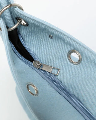 Denim Big Shoulder Tote Bag