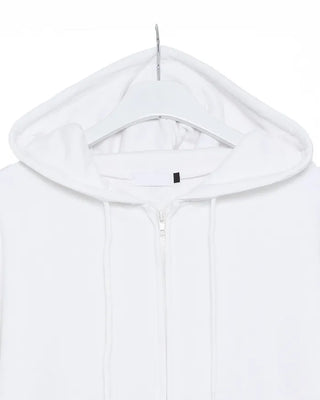 Washed Hooded Zip-Up