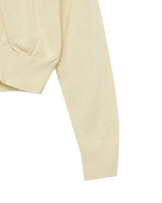 Mini pendant V-neck cardigan