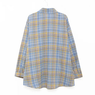 Loose-fit check shirt