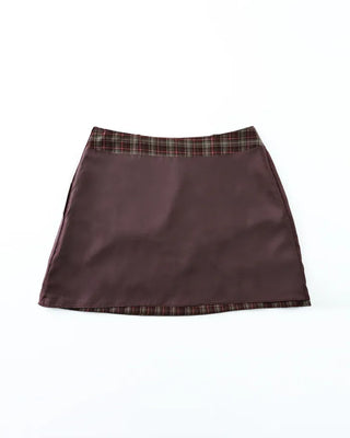 [1st Re-release] (ORIGINAL) Check A-line Mini Skirt