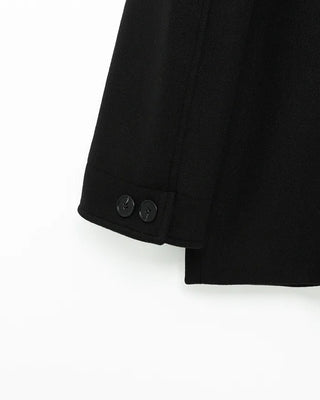 Wool button-up half coat