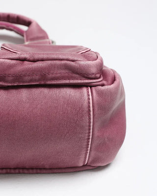 2-Way Vintage Double Pocket Square Boston Bag