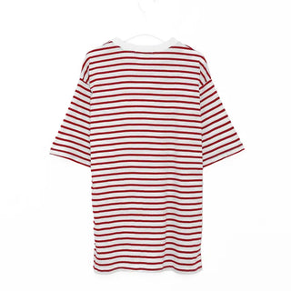 Colored striped short-sleeved T-shirt