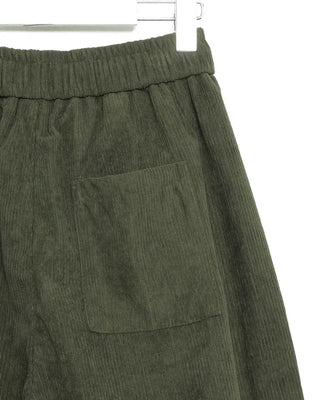 Slash Yoke Corduroy Fleece Easy Pants