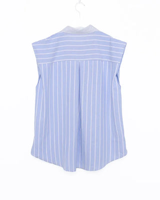 Striped sleeveless shirt and shorts set