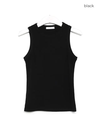 Rayon Blend Ribbed Tank Top