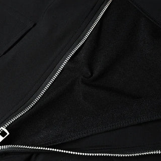 High-neck cargo pocket zip-up