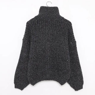 Cable Zipper Cardigan
