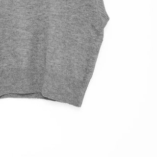 (Unisex) Basic Round Knit Vest