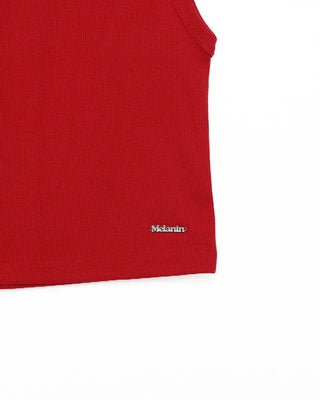 Silverpoint Rib Cropped Sleeveless