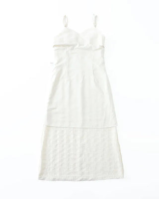 [1st Re-release] (ORIGINAL) Lace Heart Neck A-Line Long Dress