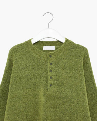 Henley neck oversized knit