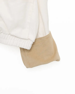 Drawstring high-neck zip-up jacket