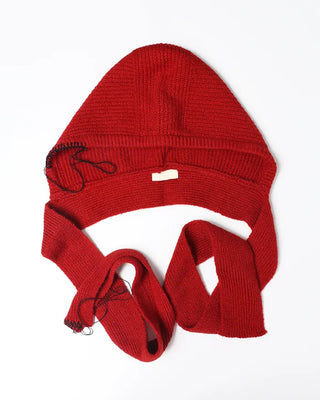 Stitch detail knit balaclava