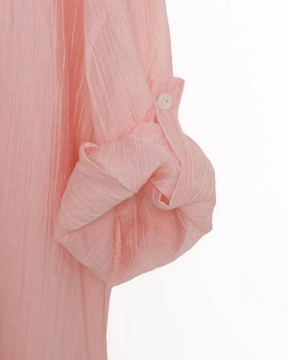 Roll-up collar shirt