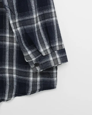 Loose-fitting big check shirt