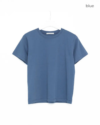 Color Basic Round Short Sleeve T-Shirt