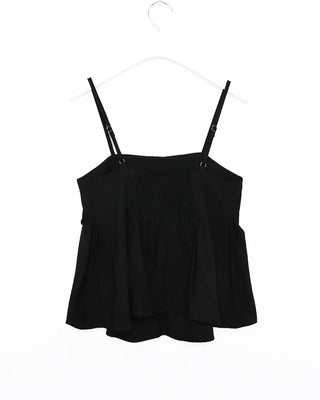 Pleated camisole and wide-leg pants set