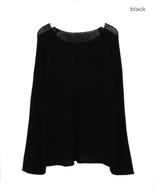 Loose-fit basic knit
