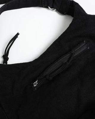 3-way multi-pocket denim bag