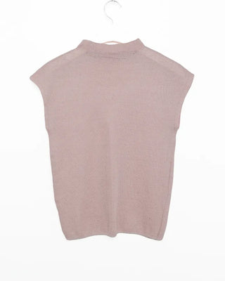 French Shoulder Stand Neck Rayon Top