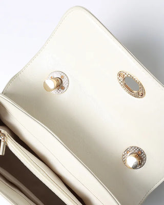 Square top handle tote bag