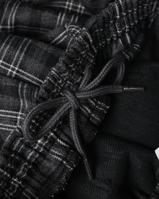 Big check wide pants