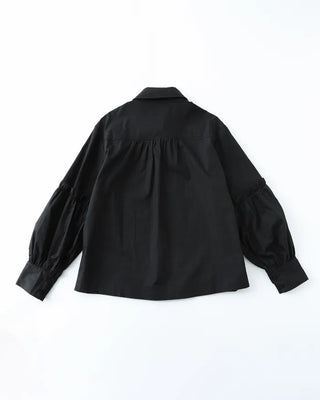 (ORIGINAL) Basic Pintuck Shirring Shirt